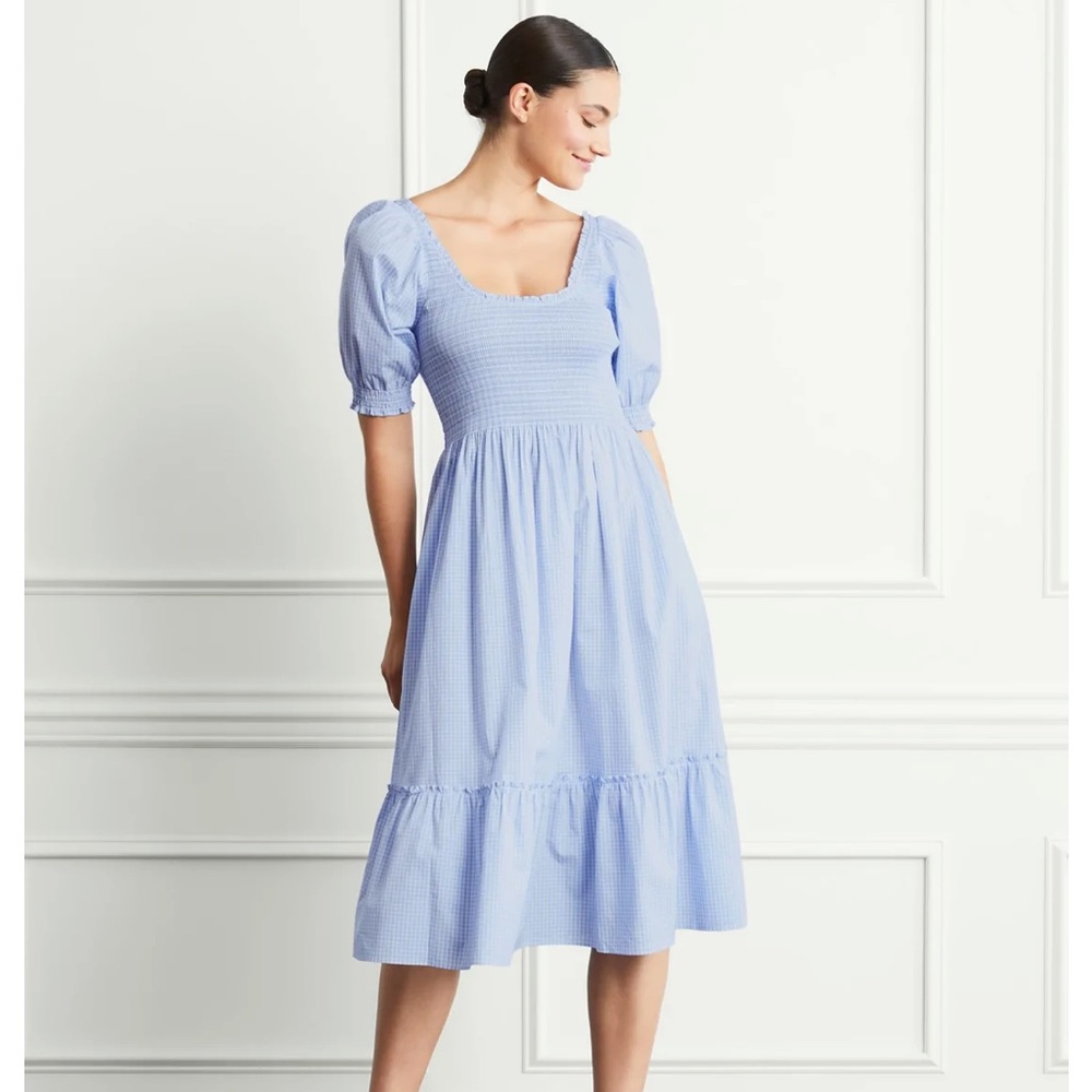 Hill House Louisa Nap Dress in Hydrangea Gingham